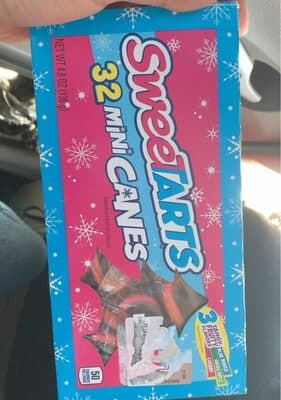 Blue Punch, Green Apple, Cherry Flavored Mini Candy Canes