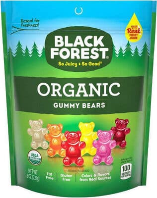 Cherry, Lemon, Pineapple, Orange, Apple, Strawberry Flavored Organic Gummy Bears