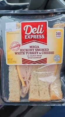 Mega Hickory Smoked White Turkey and Cheese