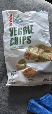 Veggie Chips, Potato, Tomato and Spinach.