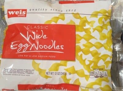 Classic Enriched Egg Noodle Product, Wide Egg Noodles