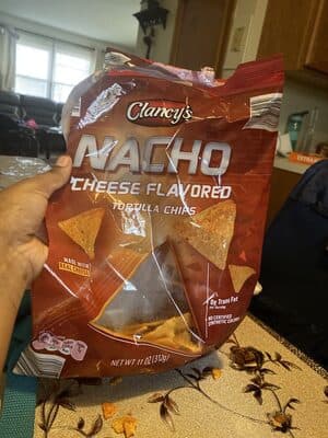 Nacho Cheese Flavored Tortilla Chips