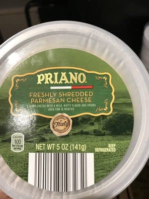 Freshly Shredded Parmesan Cheese