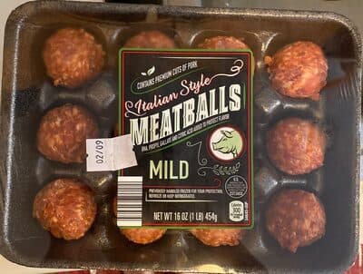 Mild Italian Style Meatballs