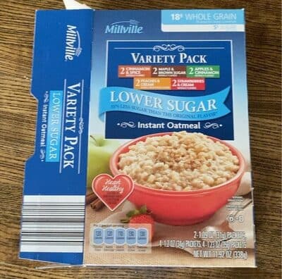 Low Sugar Instant Oatmeal