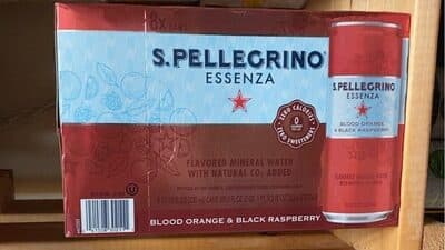 Blood Orange & Black Raspberry Flavored Mineral Water With Natural CO2 Added