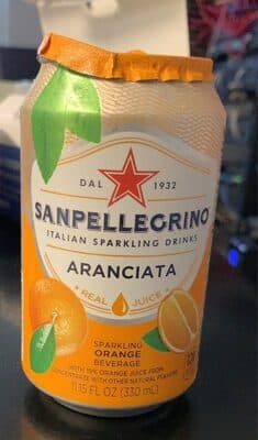 Aranciata Sparkling Orange Beverage With 19% Orange Juice From Concentrate