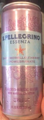 Dark Morello Cherry & Pomegranate Flavored Mineral Water With Natural CO2 Added