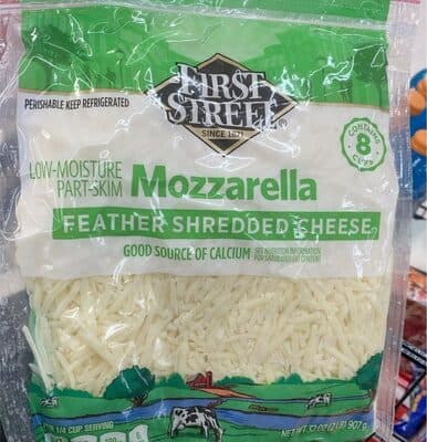 Mozzarella Low-Moisture Part-Skim Feather Shredded Cheese