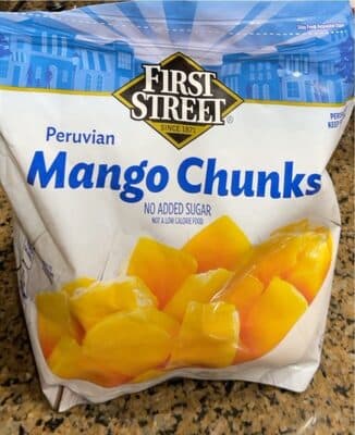 No Added Sugar Peruvian Mango Chunks