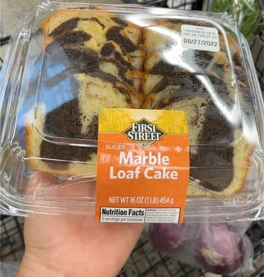 Sliced Marble Loaf Cake