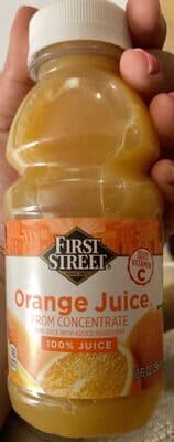 100% Orange Juice From Concentrate