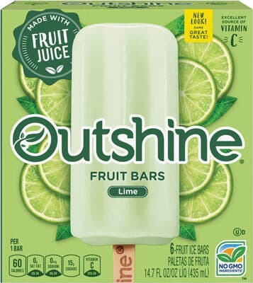 Lime Fruit Ice Bars