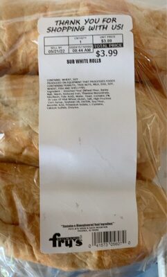 Sub white rolls