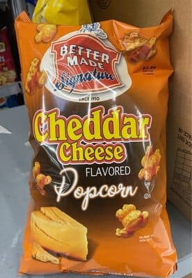 Cheddar cheese popcy