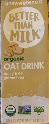 Unsweetened Organic Oat Drink