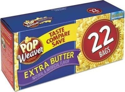 Extra butter microwave popcorn