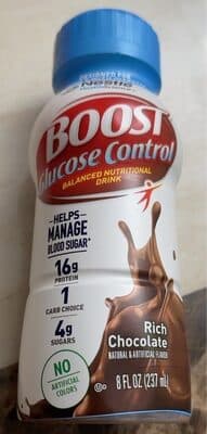 Boost glucose control balanced nutritional drink
