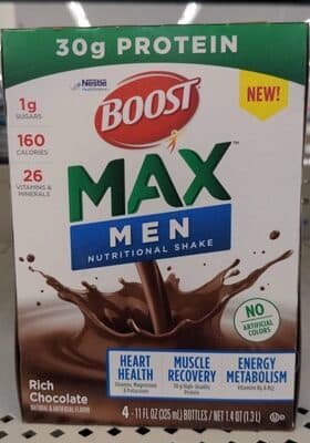 Rich Chocolate Flavor Men Nutritional Shake
