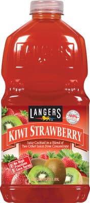 Kiwi Strawberry Juice Cocktail In A Blend Of Two Other Juices From Concentrate