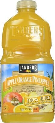 Apple Orange Pineapple 100% Pure Juice From Concentrate