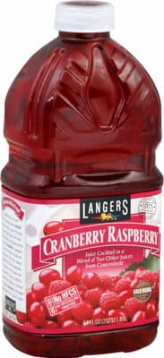 Cranberry Raspberry Juice Cocktail In A Blend Of Two Other Juices From Concentrate