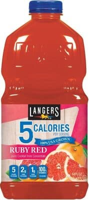 Langers Lite Juice Cocktail Ruby Red Grapefruit