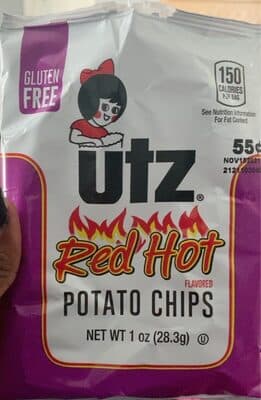 Red Hot Flavored Potato Chips