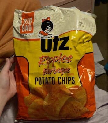 Barbeque Flavored Ripples Potato Chips