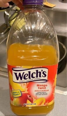 Mango Twist Juice Cocktail Flavored Blend of Mango, Apple and Pear Juices from Concentrate