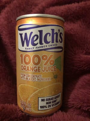 100% Orange Juice From Concentrate