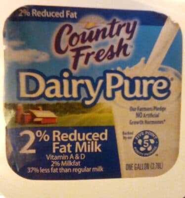 2% Reduced Fat Milk