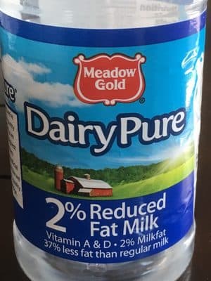 2% Reduced Fat Milk