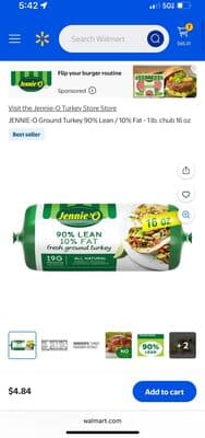 90% Lean Ground Turkey