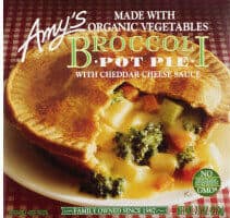 Broccoli Pot Pie with Cheddar Cheese Sauce