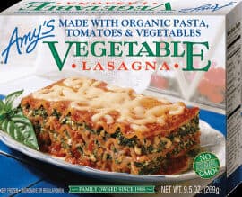 Vegetable Lasagna Made With Organic Pasta & Vegetables