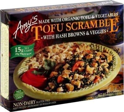 Tofu Scramble Made With Organic Tofu, Vegetables & Hash Browns