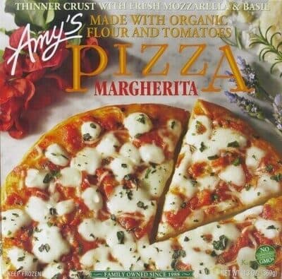 Margherita Made with Organic Tomatoes & Basil Hand-Stretched Thin Crust Topped with Mozzarella Pizza