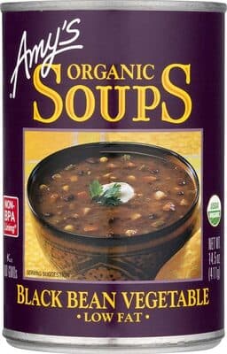 Black Bean Vegetable Organic Soups