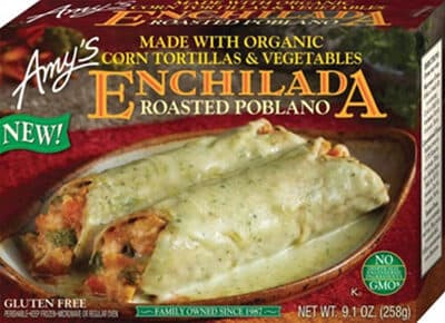 Roasted Poblano Enchilada Made With Organic Corn Tortillas & Vegetables