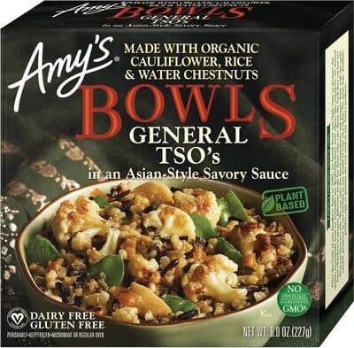 General Tso's In An Asian-Style Savory Sauce Made With Organic Cauliflower, Rice & Water Chestnuts Bowls