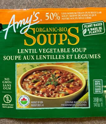 Lentil Vegetable Organic Soup