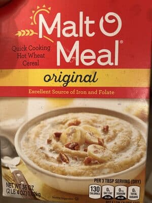Original Quick Cooking Hot Wheat Cereal