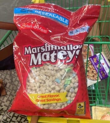 Marshmallow Mateys Cereal