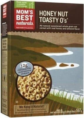 Honey Nut Toasty O's Sweetened Whole Grain Oat Cereal With Real Honey