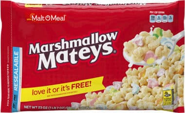 Marshmallow Mateys Cereal