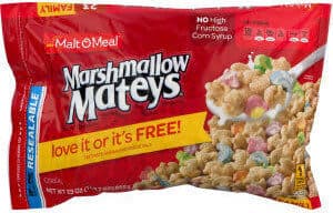 Marshmallow Mateys Cereal
