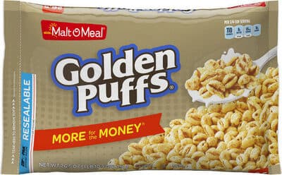 Golden Puffs Cereal