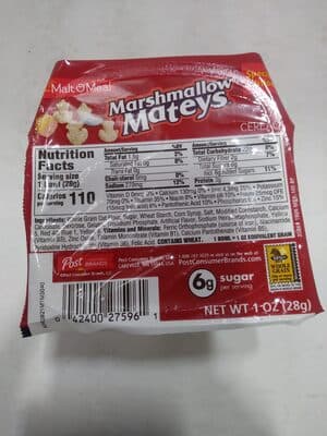 Cereal, Marshmallow Mateys