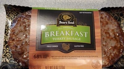 Boar's Head All Natural Breakfast Turkey Sausage